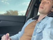 Uncontrolled Masturbating In The Car🍌👋💦 8/16