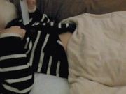 【個人撮影】寝る前にAV見ながらオナニーしました♡素人のリアルオナニー♡日本人女性 6/16