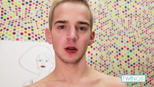 Cute Blonde Twink Jack Z Masturbates His Hard Cock And Cums!