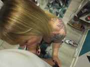 Posh Shoplifter give me a blowjob 8/16