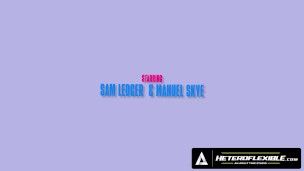 HETEROFLEXIBLE - Slutty Bunny Fem Twink Sam Ledger Desires Hot Daddy Manuel Skye's Huge Dick