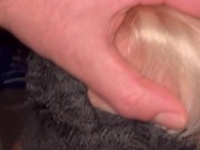 Milf blows her Uber driver in a mask 14/16