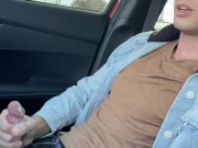 Sexy Guy Had To Pull Over And Masturbating Hard🥵🍆💦 14/16
