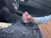Sexy Guy Had To Pull Over And Masturbating Hard🥵🍆💦 5/16