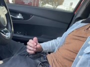 Sexy Guy Had To Pull Over And Masturbating Hard🥵🍆💦 9/16
