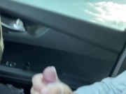 Pulled Over Cause I Really Had To Cum🍆👋💦 15/16