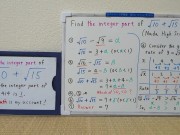 Find the integer part of sqrt10+sqrt15.[JapanMath](lesbian) 2/16