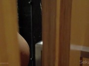 My on me while I’m washing in the shower, and later licks my pussy with his tongue 7/16