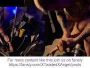 BDSM - tied down and made to cum twice