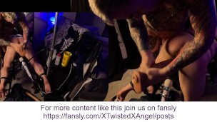 BDSM - tied down and made to cum twice