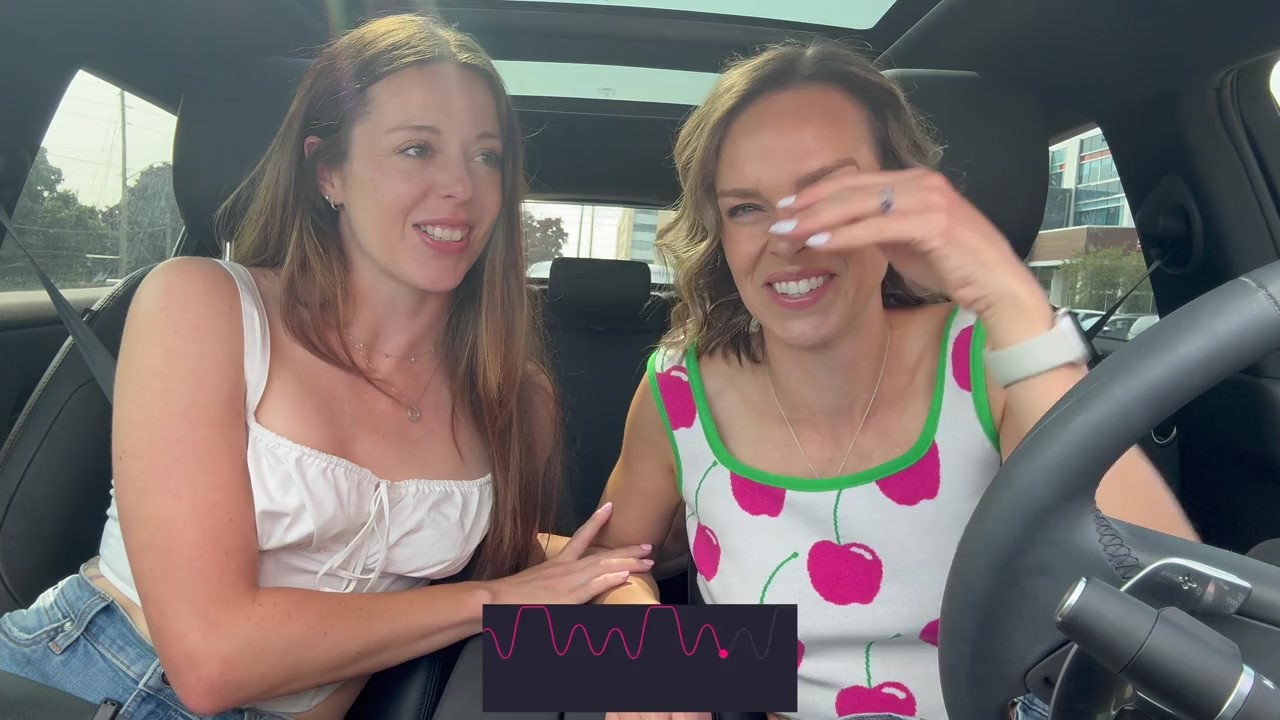 Nadia Foxx & Serenity Cox using Lush remote controlled vibrators in public drive thru & cumming hard - Free Sex Video - RedTube