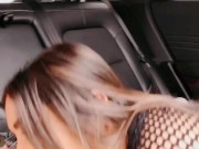 Uber Lesbian Sex, on the Road 12/16