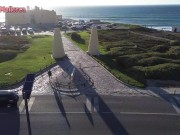 Hot White Bubble Butt Portuguese Gets Picked Up in the Beach 1/16