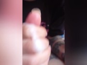 My girlfriend gives me a delicious handjob and make me cum 16/16