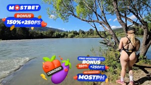 Mamada al aire libre y con un final epico. CREAMPIE ANAL