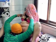 Husband eating chubby wife s pussy in the kitchen 12/16