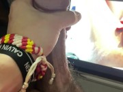 ▶️🔴💦 Married neighbor big penis delicious cumshot with my squirt 1/16