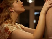 Dinner Cuckold Gangbang Session - Gorgeous Redhead Leyah Drowns 4 Big Dickscks In Her Pussy 2/16