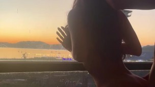 Sensual doggy against the window with a view - Sureau
