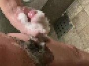 現役看護師お風呂で泡まみれ手コキ/素人/カップル/看護師/巨乳/美乳/乳首/お風呂/泡 - Screenshot 7 of 16 - Real Couple