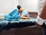 Cheating on her husband she had hard sex with her neighbor then another guy watched it and masturbat 3/16