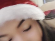 Mi culo fue el regalo de navidad de mi hermanastro, lo encontró en el árbol y me follo duro 2/16