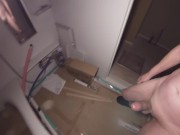 全裸で散歩しながらペニスのリハビリをしています（不審者がいないか工事中の廃屋の2階をパトロールしました…こんなキレイなアパートに住んでみたい笑）　241106-1（5/6）