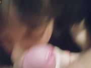 Blowjob in the kitchen from a young skinny brunette - PlayingGods 6/16