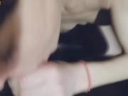 Blowjob in the kitchen from a young skinny brunette - PlayingGods 9/16