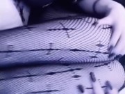 Your older goth  is masturbating in the next room. 1/16