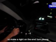 I bribe my driving instructor with sex to get my driving licence! PUBLIC SEX - Abella Olsen 4/16