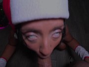 Christmas Fuck Part 1 - POV/Throat fuck/Blowjob/Deepthroat All a Delight for my Cock 15/16