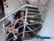 LA MUCAMA CACHONDA PIDE QUE LE METAN LA VERGA 1/16