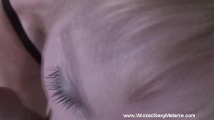worshipping his cock is what she can do for him tonight