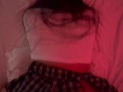 Asian gf sucks cock then gets fucked against the window 10/16