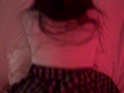 Asian gf sucks cock then gets fucked against the window 12/16