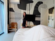 The perfect good morning! Hard cock, beautiful natural wet pussy, takes a big load of cum! 1/16