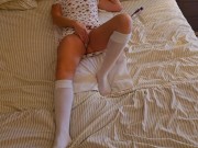 Christmas morning dildo fun step son filmed me 1/16