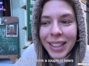 Promoter girl gives her pussy as a bar promotion 1/16