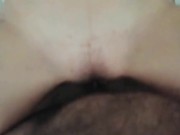 Filling a hottie's perfect gripping pink pussy with Cum 13/16