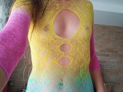 Home YOGA on Selfie # Hot n Colorful exercises