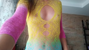 Home YOGA on Selfie # Hot n Colorful exercises