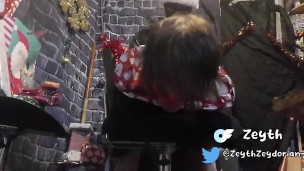 Emo boy wrapped up and fucked by Christmas Chav