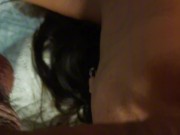 She sucked the head of my cock and my hairy balls a lot 14/16