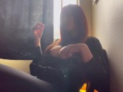 Italian Big Tits Milf Artemisia Love Hot Solo Smoke Session juicy tits big nipples LinkInBio4OF 5/16