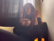 Italian Big Tits Milf Artemisia Love Hot Solo Smoke Session juicy tits big nipples LinkInBio4OF 7/16