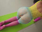 SEXY YOGA at home # POV Close Up HOT Exercising