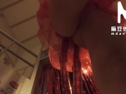 ModelMedia Asia - Have a group sex party on Christmas Eve with a girl dressed as Santa! 1/16