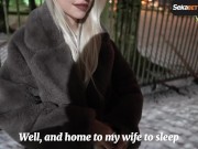 I Met a Real Street Prostitute, fucked her in a fur coat and finished on a pretty face