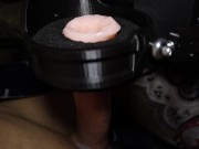 The robot drained my balls dry and produced a huge fountain of sperm!!! 7/16